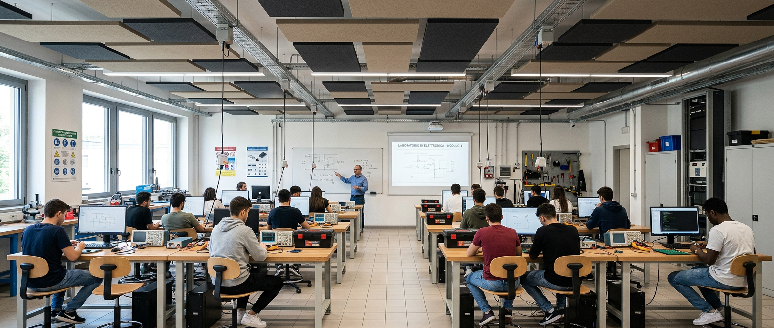 Pannelli acustici per scuole, istituti e atenei universitari
